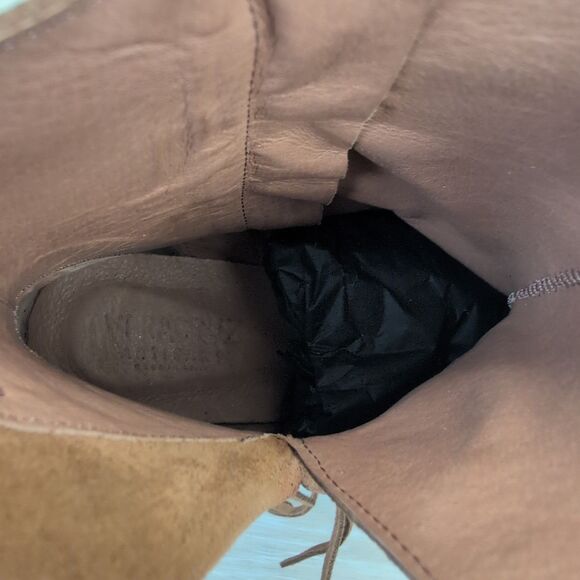 Sundance Vera Cruz Brown Suede Fringe “Cassadine Boots” Women's 39 New - Picture 6 of 7